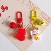Kawaii Maneki-neko Keyring Mini Fortune Cat Pendant Fashion Plutus Cat Keychain  Backpack Decor