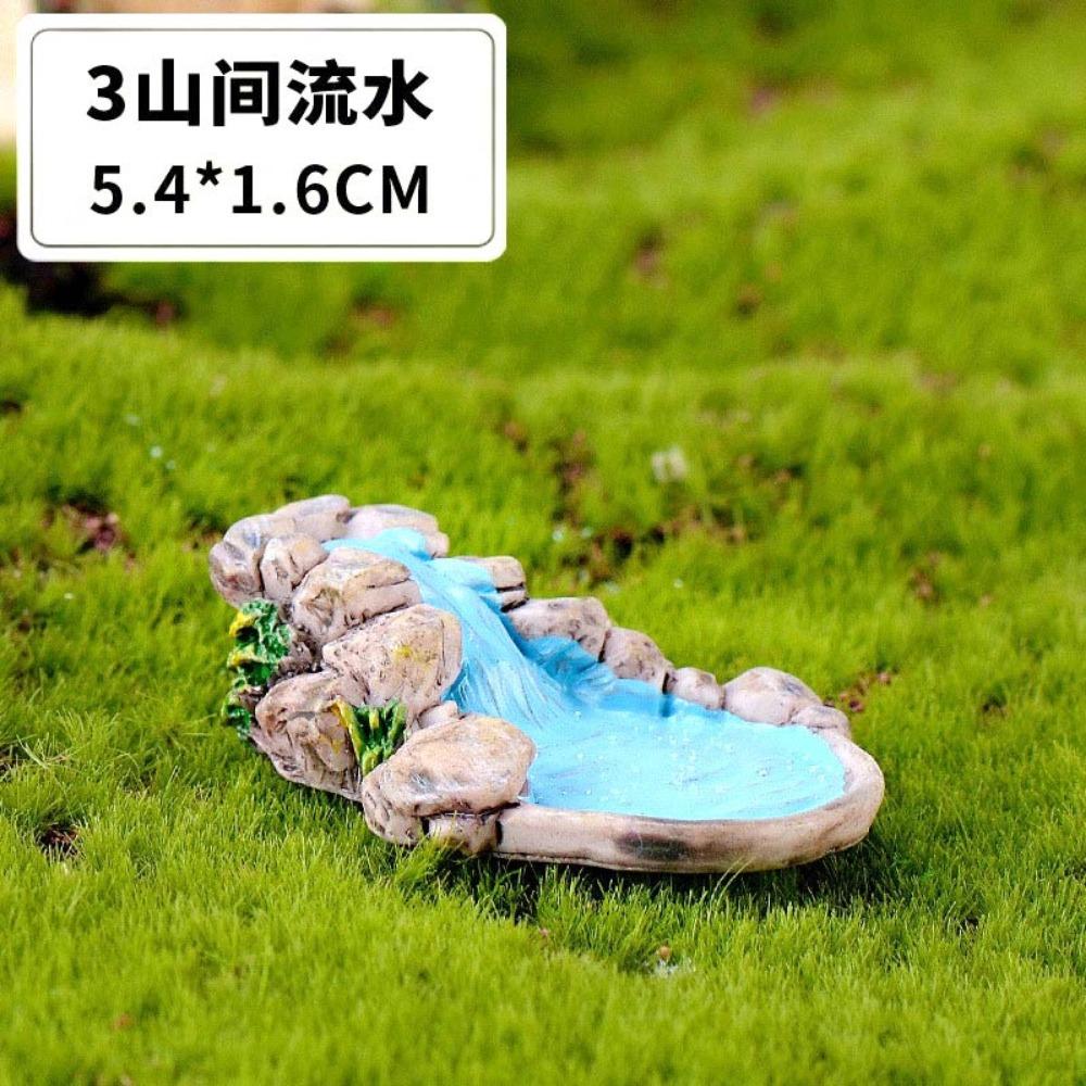 Vintage Decorative Figurines Mini House Water Fountains Flowerpot Fairy Garden Miniatures/Terrarium Pet Home Decor Ornaments DIY