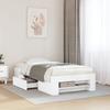 Bed Frame White 90x190 cm Particleboard