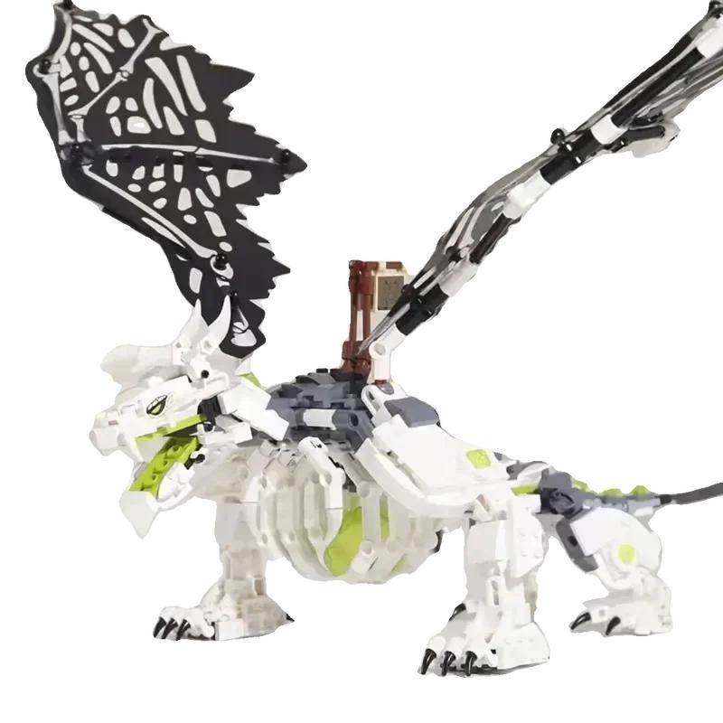 672PCS Phantom Series Skeleton Wizard's Flying Dragon Building Blocks Boy Dragon Сборка игрушки для детей Подарок