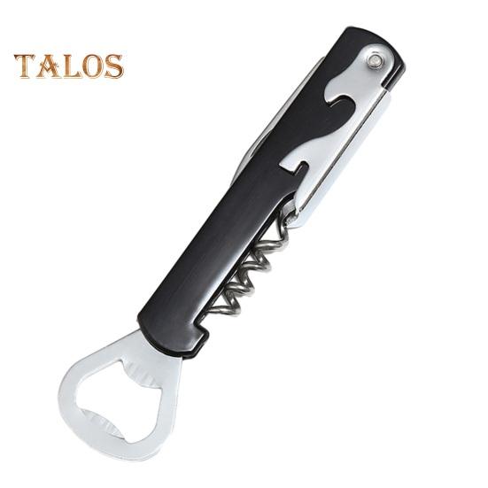 Открывалка для бутылок 3 в 1, дизайн, прочный штопор для вина, открывалка для пива из нержавеющей стали с резаком для домашней кухни