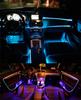 5 шт. RGB светодиодная автомобильная декоративная неоновая подсветка с интегрированной подсветкой для ног, оптоволоконная лента