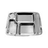 Jiwanggu 316 Stainless Steel Deep 5-Compartment Canteen Tray