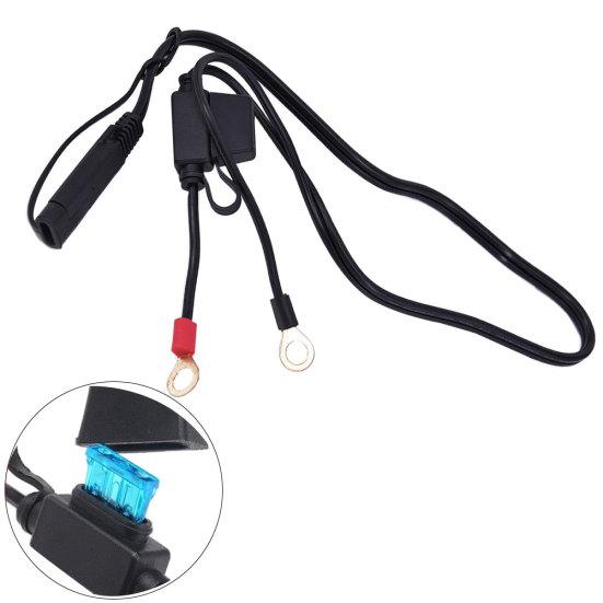 Зажим для клемм аккумулятора мотоцикла, провод 12 В, вилка кабеля адаптера зарядного устройства