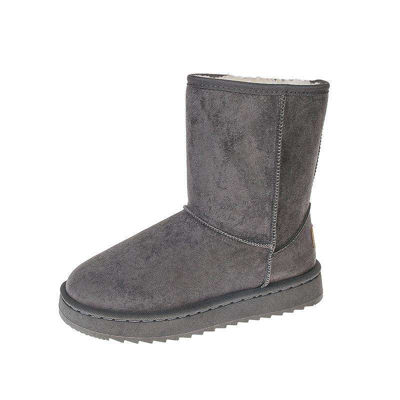 ГОРЯЧИЕ 2026 Зима Новые Высокие Модные Универсальные Теплые Толстые Снегоступы с Бантом Снегоступы Женские На Низком Каблуке Снегоступы