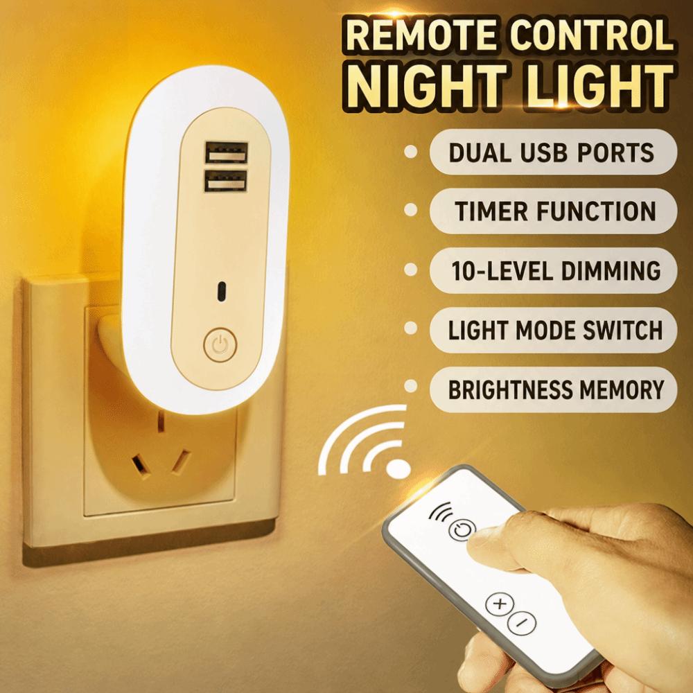 with Remote Control Bedroom Light Dimmable Bedside Lamp Portable LED Night Lamp