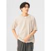 [Beams Heart] S/S TEE Cool touch sensation key neck layered T-shirt men's BEIGE S 42040333639