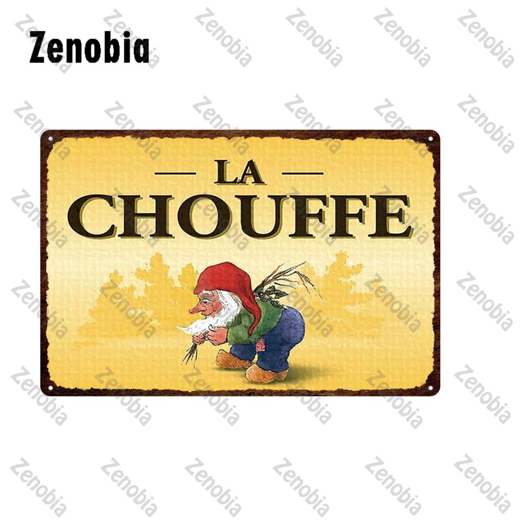 Beer Metal Sign Poster Wine Plate Vintage Plaque La Chouffe Metal Poster Wall Stickers Decorative Tin Platesign Bar Pub Decor