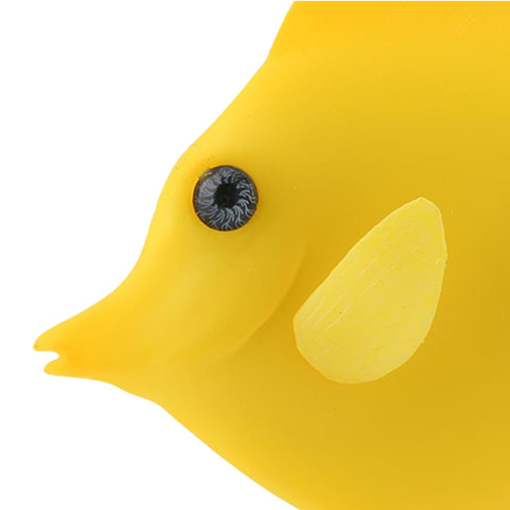 Golden Tang Fish Fish Tank Ornament Silicone Fish Ornament Underwater Decoration