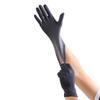 100Pcs Black Nitrile Disposable Gloves Medical Exam Latex Powder-Free Food Safe Textured Fingertips