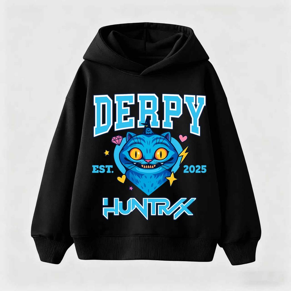 K-pop Охотник на демонов Саджа Мальчики Мультяшные Девочки Мальчик Толстовка с капюшоном Теплая Детская Корейская волна Мода Повседневные Топы Повседневная одежда