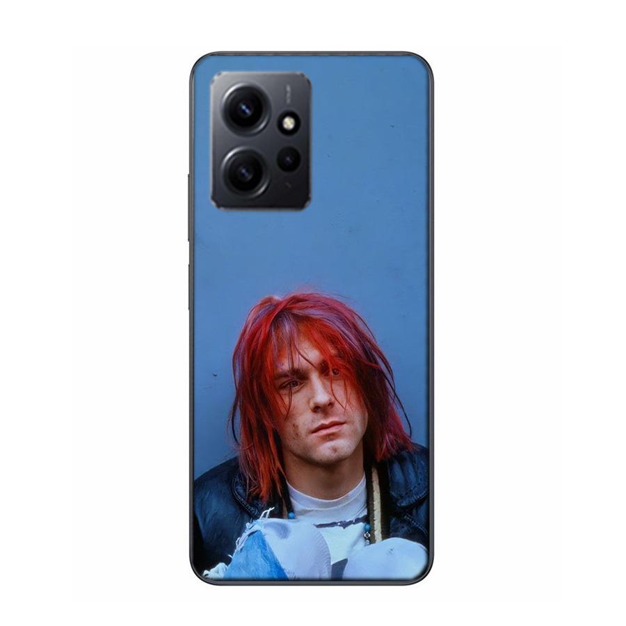 Retro Singer Kurt Cobain Case Phone For Redmi 13 14C Note 14 Pro Plus 12 12C 10 10A 10C 9 9A 9C 9T 8 8A K70 Pro 7 7A TPU Clear C