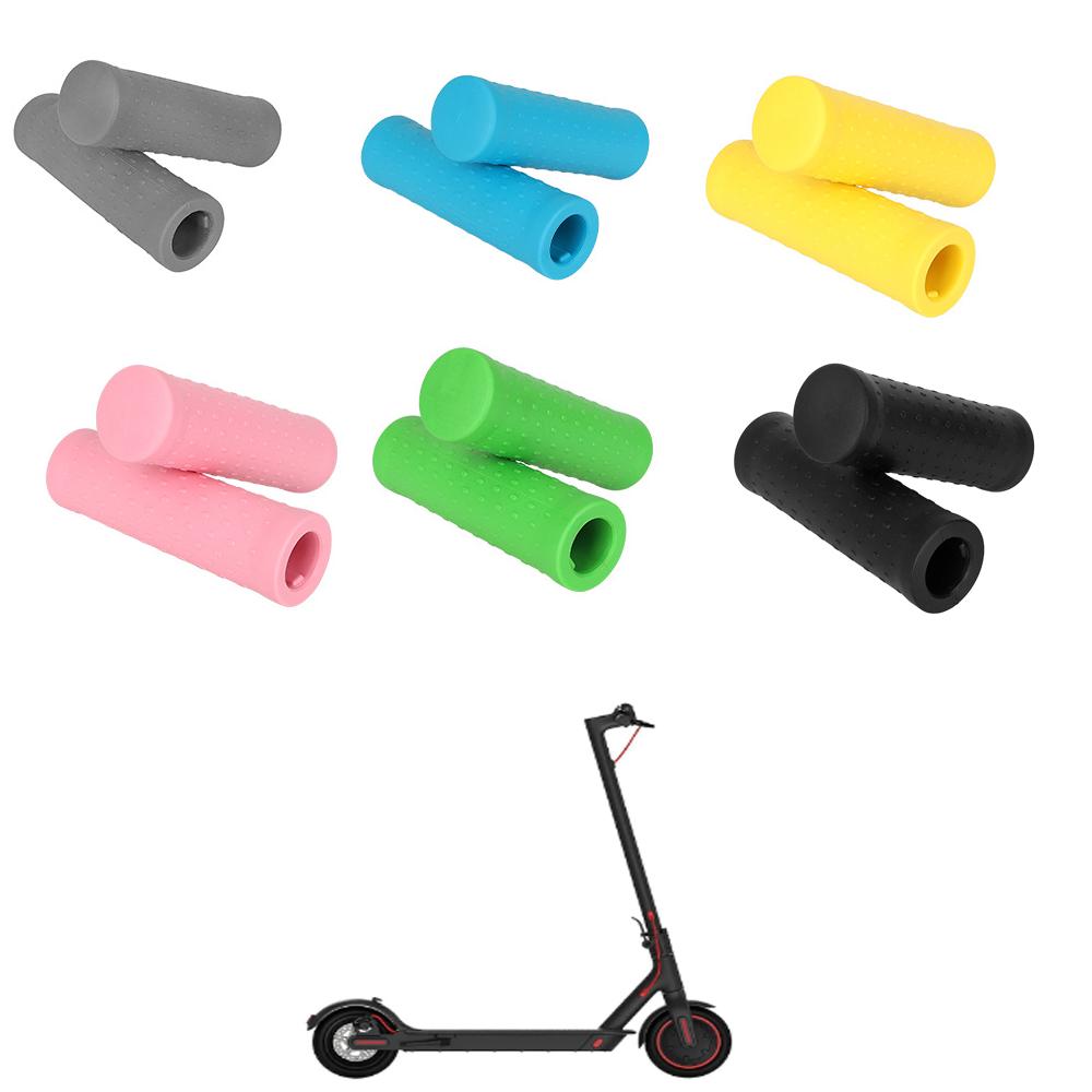 1 Pair Non-slip Handle Grips Coloured Handlebar Silicone Sleeve for Xiaomi M365 1S Pro Pro2 MI3