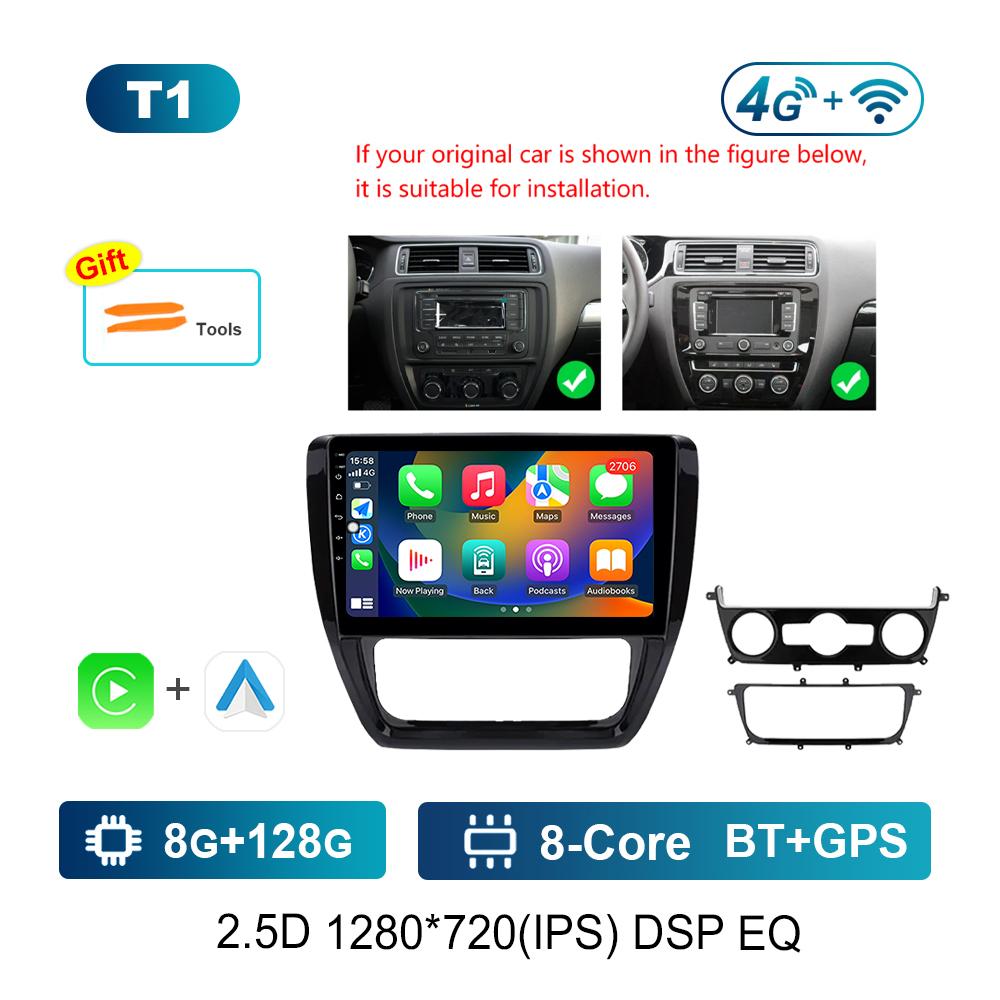 Система Android для VW Volkswagen Jetta 6 2011 - 2018 Navi GPS WiFi Автомобильный видео-мультимедийный проигрыватель DSP Stereo 4G HD Screen Bluetooth