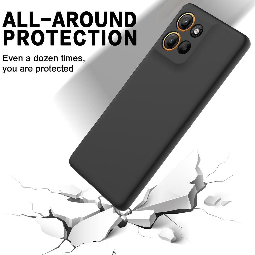 For Motorola Moto G100 Pro 5G Liquid Silicone Case Phone Back Cover with Hand Strap