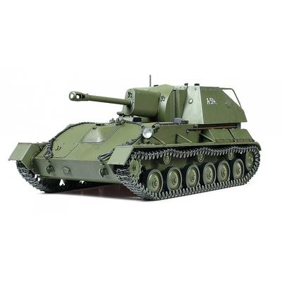 Tamiya 135 Военная миниатюра Серия №348 Советская Армия Самоходная артиллерийская установка СУ-76М Пластиковая модель 35348