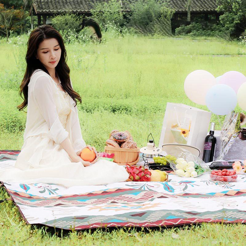 Camping Mat Waterproof Foldable Floor Mat Waterproof Blanket Easy-Clean Outdoor Camping Mat For Festival Travel Picnic