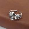 Adjustable Anchor Ring Men Women Punk Hip Hop Vintage Finger Stylish Geometric Jewelry Accessory