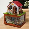 DIY Miniature House Kit 3D Wooden Puzzle Model Educational Toy Unfinished Gift Bakery