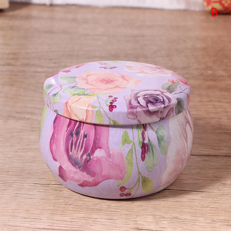 4 унции герметичная банка металлические банки для свечей коробка для конфет розовый чайник органайзер для хранения ювелирных изделий жесть рождественский упаковочный ящик