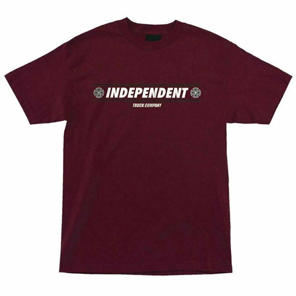 Independent Trucks SHEAR Skateboard T Shirt BURGUNDY