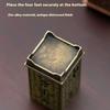 Alloy Censer Incense Holder Square Vertical Incense Burner Indoor Aromatherapy Home Ornament Chinese Incense Burners
