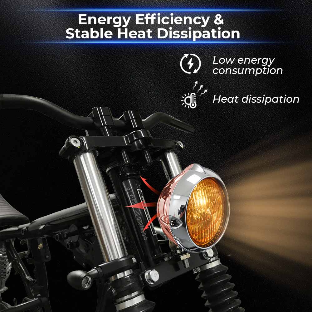 Ретро Мотоциклетная Деталь 12В Фара Дальний/Ближний Свет Для Harley Kawasaki Honda Yamaha Suzuki Чоппер Кафе Рейсер Боббер Круизер