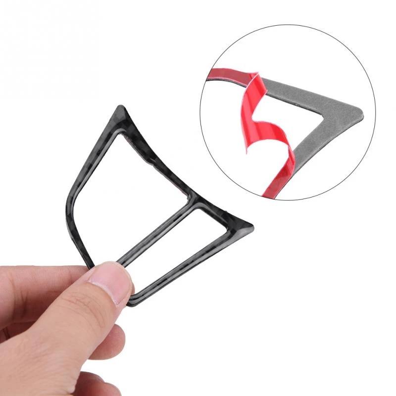 Интерьер кнопки на руль из углеродного волокна, наклейки, накладка, Стайлинг автомобиля для BMW F30 F31 F34 F45 F32 F33 F36 F22