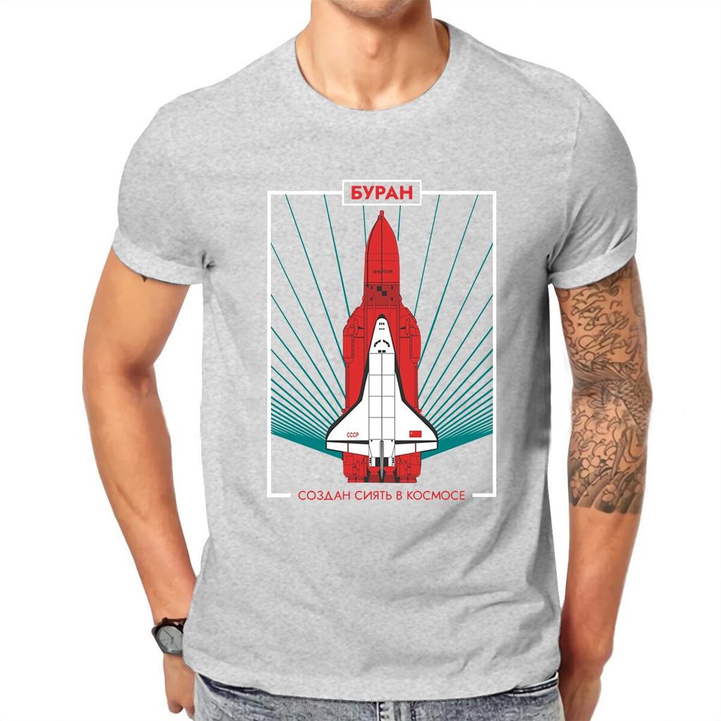 Buran Soviet Shuttle Orbiter Vintag Unique TShirt Russian USSR CCCP Comfortable New Design Graphic T Shirt Stuff Ofertas t-shirt