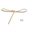Four Seasons Available New Women'S Leather Thin Belt With No Hole Design Decorative Belt Waist Seal Dress Versatile Two Layer Leather Belt
