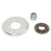 410 Sprocket Toothless Flywheel Kit with Silver Adapter Steel Light Weight Durable DIY Upgrade