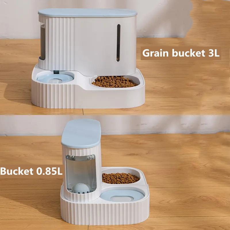Cat Feeding Bowl, Automatic Feeder, Drinking Water Food Bowl, Dog Bowl, Cat Water Dispenser Fountains, Anti-overturning Dog Rice Bowl, Double B
