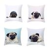 Creative Pug Dog Pillow Case Pug Dog Decorative Pillowcases 45*45CM Cute Dog Throw Pillow Case Cover Kussensloop Almohada