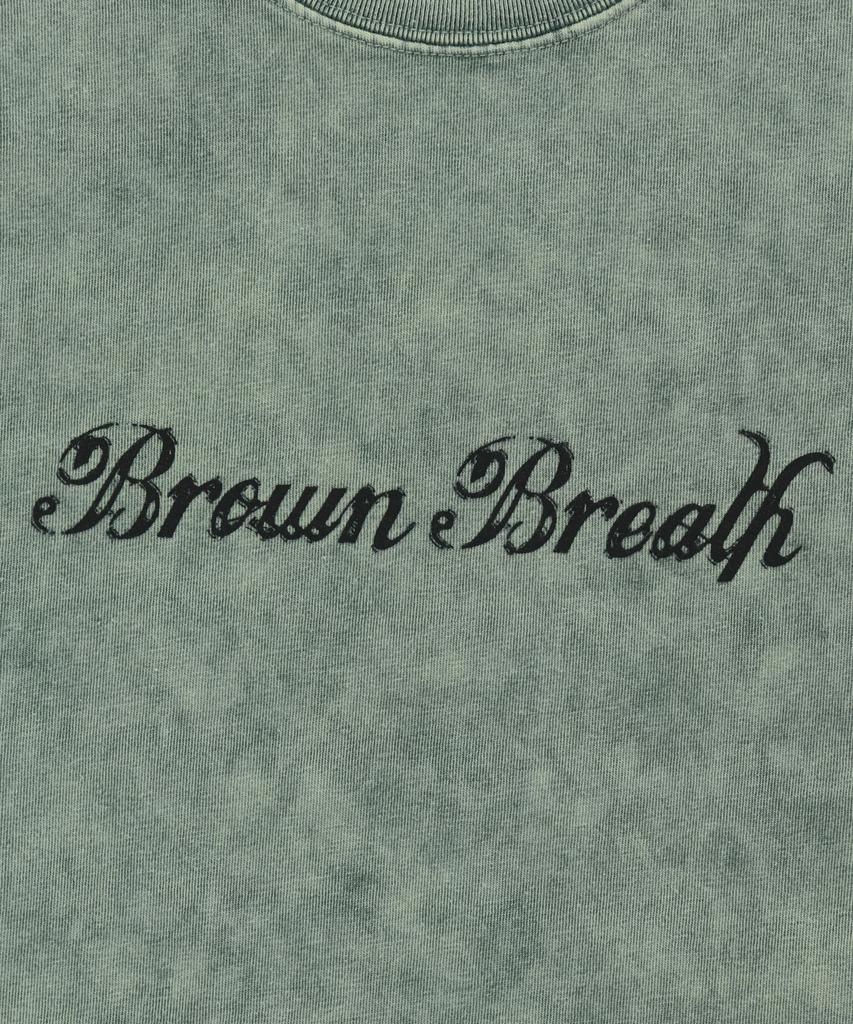BROWNBREATH W Стиранная футболка Bb Regular - Мятный