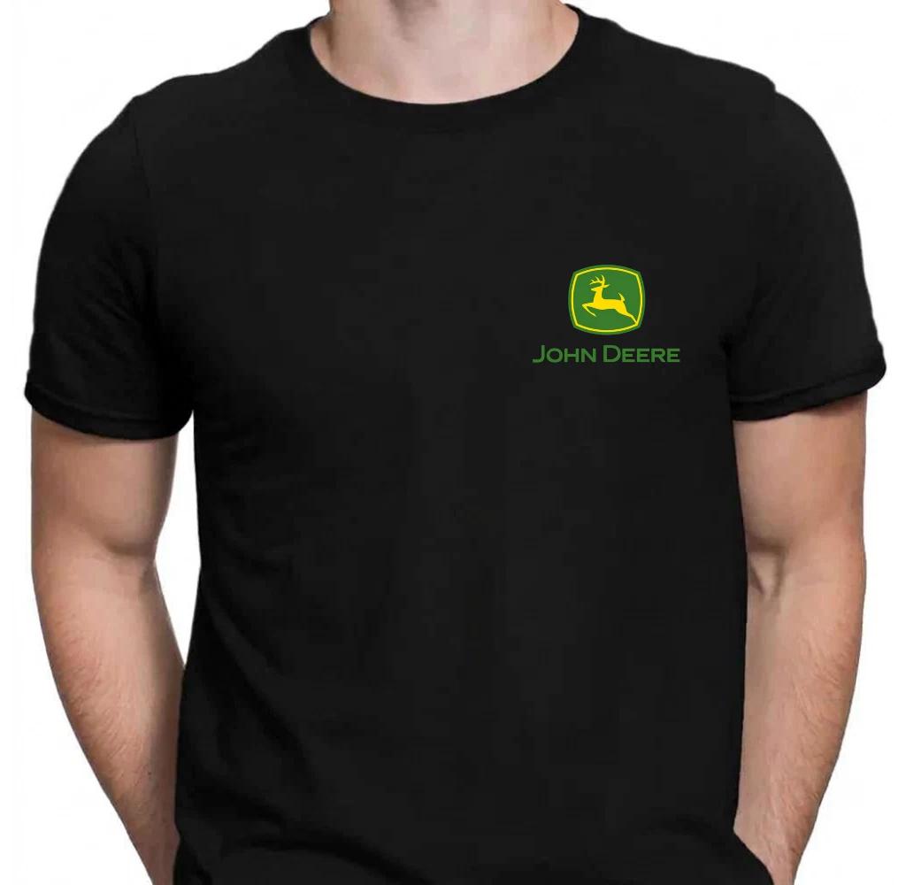 Мужская футболка с коротким рукавом и графическим логотипом John Deere