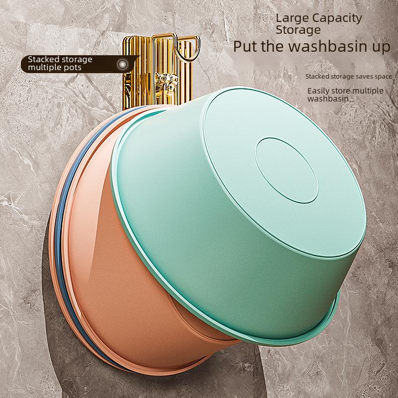 Бытовые крючки для умывальника для ванной комнаты, настенный органайзер для раковины, стеллаж для хранения, штамповка, бесплатный крючок для раковины для ванны, вешалка, инструменты