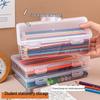Large Capacity Transparent Pencil and Stationery Storage Case