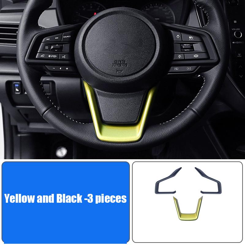 Car steering wheel panel decorative sticker interior modification parts For Subaru Forester 6th 2025 2026