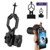 Adjustable Plastic Cellphone Adapter Mount Microscope Spotting Scope Telescope Clip Bracket Phone Stand Holder