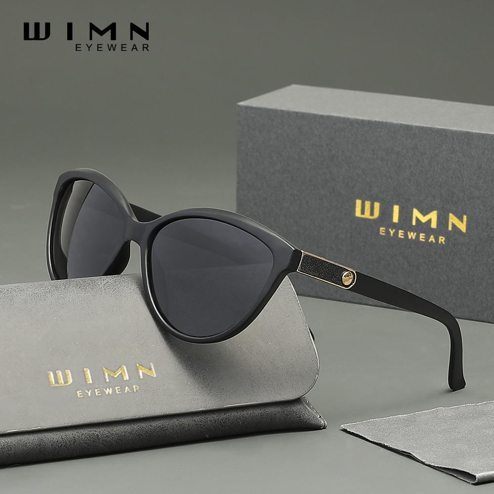 Солнцезащитные очки WIMN Retro Square Frame из легкого материала с антибликовым покрытием