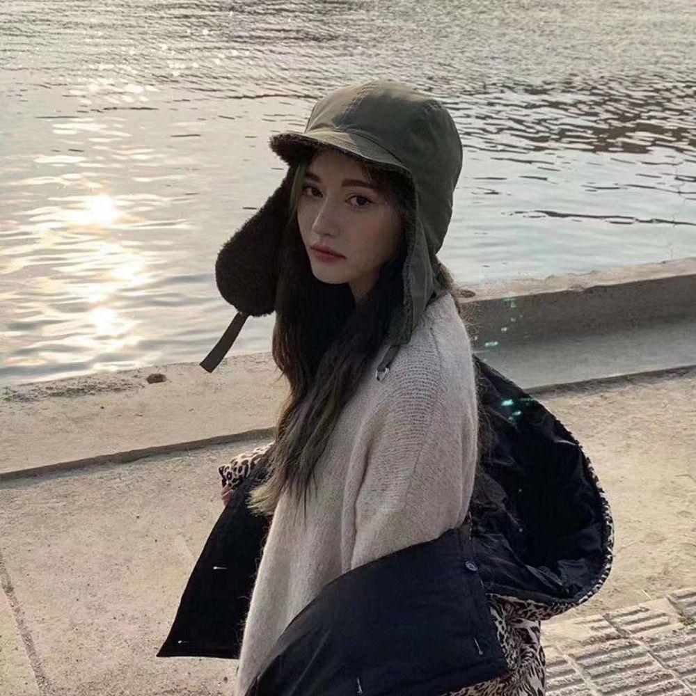 Thickened Winter Ushanka Warm Lei Feng Hat New Bomber Riding Hats