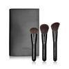 SIXPLUS Face Brush Foundation Cheek Powder Dawn Series 3-Piece Set Brush, Brush, Brush, (Black)