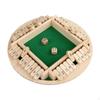 Shut The Box Dices Party Supplies Interactive Tabletop Game Set 4 Player Interesting Wood Table