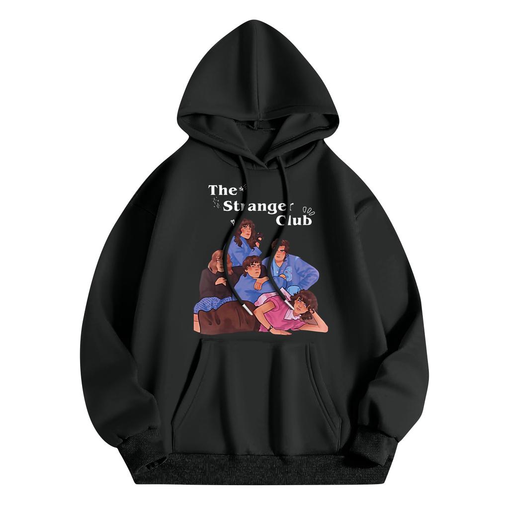 Women's And Men's Unisex Fashion Casual Outfit Sweatsuit Long Sleeve Top Printed Hooded Sweatshirt