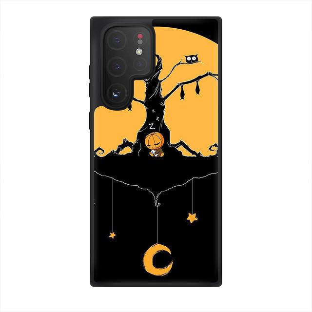 Halloween Phone Case For Samsung Galaxy S10 S20 S21 S22 Fe Plus Ultra Note10 Lite A10 A20 A30 A52 A71 A72 Moonlit Night Fundas