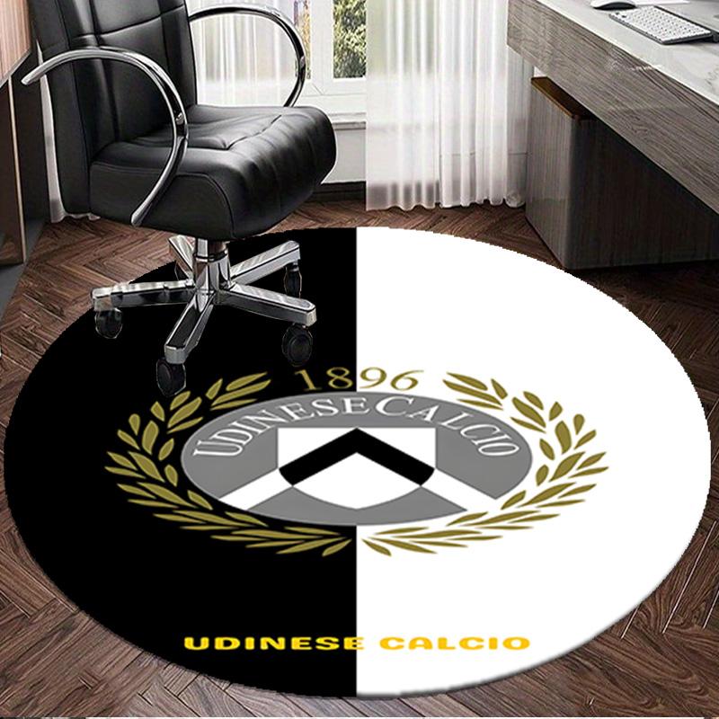 1PC Udinese Calcio Crest Round Rug for Livingroom,Bedroom, Palyroom, Chair Rug, Area rug, Circle Carpet, Large Size Fan Christmas gift