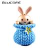 Fashion Rabbit In Bamboo Basket Shape Brooch Cute Brooches Jewelry for Dress Hat Scarf Pins Accessories Gift