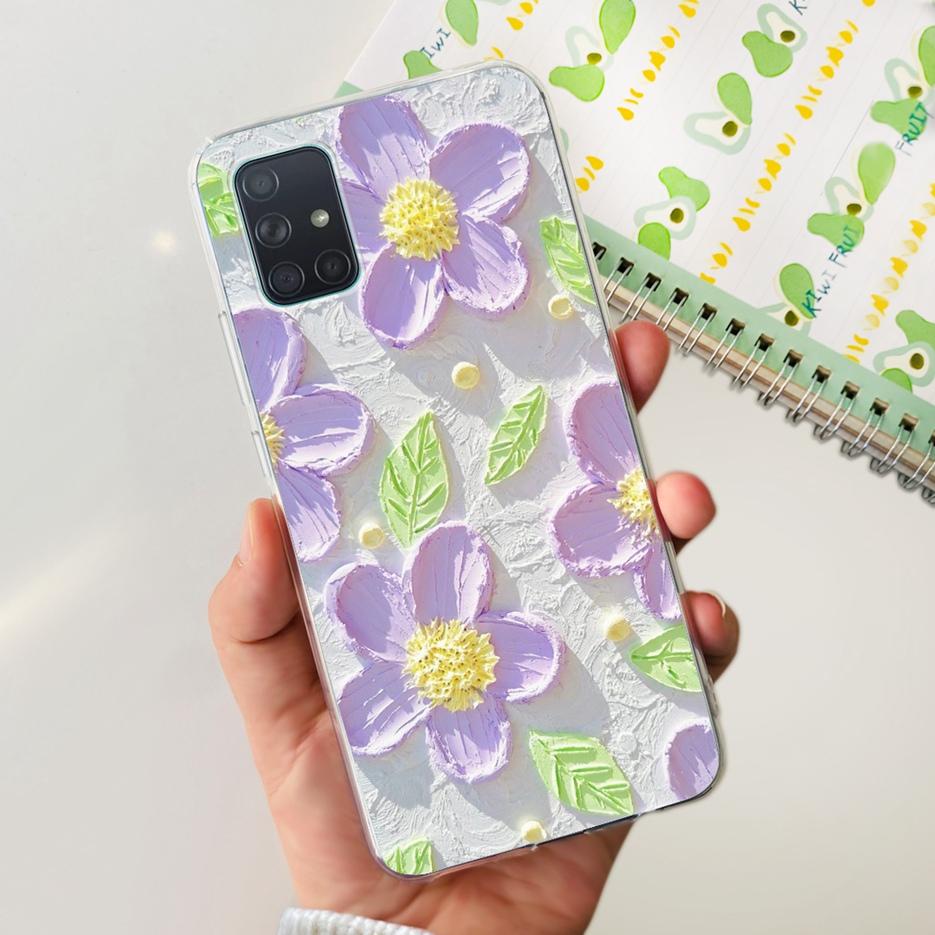 For Samsung Galaxy A31 A41 A51 A71 Case Cute Fashion Painted Cover Soft TPU Phone Case For Samsung A31 A41 Galaxy A51 A71 Bumper