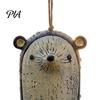 Woodland Animal Home Decor Handmade Whimsical Wind Chime, Hand Painted Resin Hanging Decor, Rustic Garden Relaxing Crisp Sound Bells