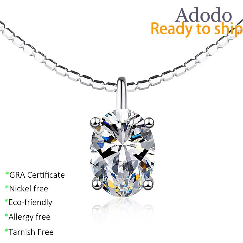 8 Popular Korean Style Jewelry VVS1 Heart Cut 1ct GRA Moissanite Pendant Necklace S925 Sterling Silver Jewelry for Women Gift